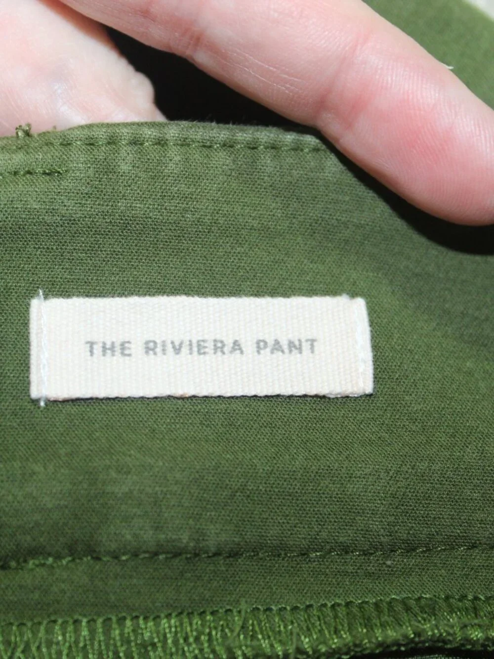 Loft Marisa The Riviera Pant Size 2P Olive Green Cropped Pants
